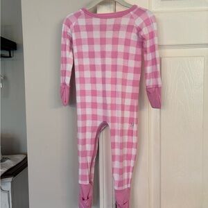 Little Sleepies Pink Gingham One Piece